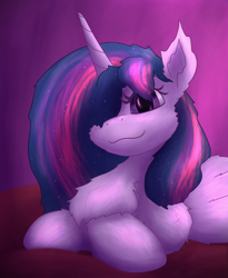 Size: 1800x2200 | Tagged: safe, artist:gosha305, derpibooru import, twilight sparkle, twilight sparkle (alicorn), alicorn, pony, g4, bust, chest fluff, crossed hooves, cute, ear fluff, ears, female, fluffy, horn, looking at you, mare, older, older twilight, older twilight sparkle (alicorn), portrait, shoulder fluff, smiling, smiling at you, solo
