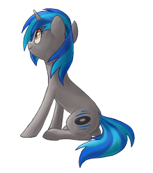 Size: 1600x1820 | Tagged: safe, artist:kaermter, derpibooru import, oc, oc only, oc:homage, pony, unicorn, fallout equestria, female, horn, mare, simple background, sitting, solo, transparent background