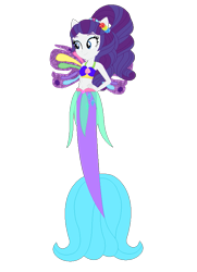 Size: 617x851 | Tagged: safe, artist:selenaede, artist:user15432, derpibooru import, rarity, mermaid, equestria girls, g4, alternate hairstyle, base used, belly button, clothes, crossover, cutie mark on human, fairy, fairy wings, fairyized, fins, fish tail, flower, flower in hair, hand on hip, mermaid fairy, mermaid tail, mermaidix, mermaidized, mermarity, mermay, ponied up, ponytail, purple wings, simple background, smiling, solo, species swap, tail, transparent background, wings, winx, winx club, winxified