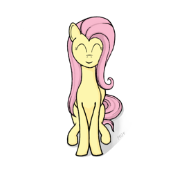 Size: 512x512 | Tagged: safe, artist:mihailunicorn, derpibooru import, fluttershy, pegasus, pony, simple background, solo, white background