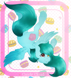 Size: 532x584 | Tagged: safe, artist:majesticwhalequeen, derpibooru import, oc, oc:candy cloud, pegasus, pony, female, mare, solo