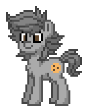 Size: 180x228 | Tagged: safe, derpibooru import, oc, oc only, oc:blue cookie, earth pony, pony, earth pony oc, male, metal, metallic, photo, pony town, simple background, smiling, solo, stallion, transparent background