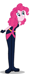 Size: 570x1400 | Tagged: safe, artist:sunsetshimmer333, derpibooru import, pinkie pie, human, equestria girls, g4, pigtails, secret agent, simple background, solo, transparent background