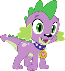 Size: 2679x2920 | Tagged: safe, artist:dupontsimon, derpibooru import, spike, spike the regular dog, dog, fanfic:magic shorts, better together, equestria girls, g4, dragon tail, fanfic art, simple background, solo, tail, transparent background, vector