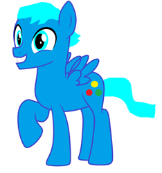 Size: 1832x1960 | Tagged: safe, artist:memeartboi, derpibooru import, oc, oc only, pegasus, pony, candy, cool, cute, food, gumball, gumball watterson, handsome, handsome face, happy, male, pegasus oc, ponified, pony oc, puberty, simple background, smiling, solo, species swap, squee, teenager, the amazing world of gumball, white background, wings, young stallion