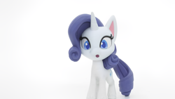 Size: 1920x1080 | Tagged: safe, derpibooru import, screencap, rarity, pony, unicorn, g4, g4.5, my little pony: stop motion short, confused, cute, horn, solo