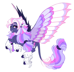 Size: 4300x4200 | Tagged: safe, artist:gigason, derpibooru import, oc, oc:starbreaker, pegasus, pony, colored wings, female, mare, multicolored wings, simple background, solo, transparent background, unshorn fetlocks, wings
