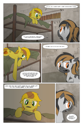 Size: 2024x3074 | Tagged: safe, artist:bruinsbrony216, derpibooru import, oc, oc only, oc:honeycomb, earth pony, pony, zebra, comic:fallout equestria: grounded, fallout equestria, comic, female, mare