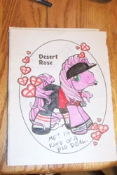Size: 403x604 | Tagged: safe, artist:randomproxy, derpibooru import, desert rose, earth pony, pony, g3, coloring book corruptions, ponified, red, scout (tf2), solo, species swap, team fortress 2, traditional art