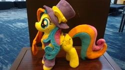 Size: 4160x2340 | Tagged: safe, derpibooru import, oc, oc only, oc:golden gates, pegasus, babscon, babscon mascots, photo, plushie, solo