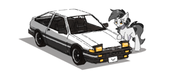 Size: 2560x1080 | Tagged: safe, artist:morningbullet, derpibooru import, oc, oc only, oc:noot, earth pony, pony, car, initial d, simple background, solo, toyota sprinter trueno [ae86], white background