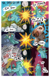 Size: 2028x3128 | Tagged: safe, artist:seventozen, derpibooru import, rainbow dash, pony, comic:the problem of parthus, coffee, insomnia