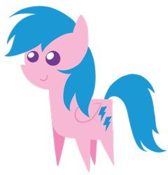 Size: 1024x1067 | Tagged: source needed, safe, artist:lunarahartistry, derpibooru import, firefly, pegasus, pony, g1, g4, chibi, female, folded wings, g1 to g4, generation leap, pointy ponies, simple background, smiling, solo, standing, transparent background, wings