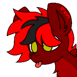 Size: 1920x1920 | Tagged: safe, artist:nhale, derpibooru import, oc, oc only, oc:zom rosefall, pegasus, pony, :p, animated, commission, cute, gif, golden eyes, long hair, simple background, solo, tongue, tongue out, transparent background, wings, ych result
