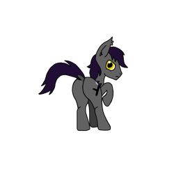 Size: 2100x2100 | Tagged: safe, artist:lostbrony, derpibooru import, oc, oc only, oc:specter, bat pony, angry, butt, butt focus, dock, ear tufts, fangs, looking at you, looking back, male, plot, simple background, stallion, tail, transparent background