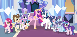 Size: 5304x2560 | Tagged: safe, artist:galaxynightsparkle, derpibooru import, pound cake, princess cadance, princess flurry heart, shining armor, oc, oc:amorena, oc:chaos star, oc:crystal heart, oc:garion heart, oc:hamaliel, oc:night armor, oc:sky shine, oc:star heart, oc:swirl heart, alicorn, pegasus, pony, unicorn, g4, baby, baby pony, brother and sister, colt, concave belly, father and child, father and daughter, father and son, female, filly, foal, height difference, horn, husband and wife, male, mare, married couple, mother and child, mother and daughter, mother and son, offspring, offspring shipping, offspring's offspring, older, older flurry heart, older pound cake, older princess cadance, older shining armor, parent and child, parent:pound cake, parent:princess cadance, parent:princess flurry heart, parent:shining armor, parents:poundflurry, parents:shiningcadance, physique difference, shiningcadance, ship:poundflurry, shipping, siblings, slender, stallion, straight, thin, triplets