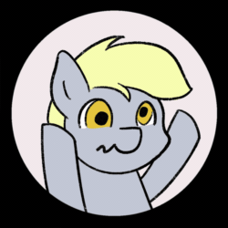 Size: 1080x1080 | Tagged: safe, artist:single purpose, derpibooru import, derpy hooves, pegasus, pony, g4, animated, gif, hooves up, loop, meme, pedro pedro pedro, perfect loop, ponified animal photo, scrunchy face, solo, spinning