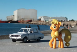 Size: 1083x738 | Tagged: safe, artist:dingopatagonico, derpibooru import, applejack, earth pony, argentina, car, photo, renault 12, toy