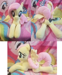 Size: 1002x1208 | Tagged: safe, artist:furrysale, derpibooru import, fluttershy, pegasus, pony, butt, commission, female, lying down, mare, plot, plushie, prone, sex toy, solo, your character here
