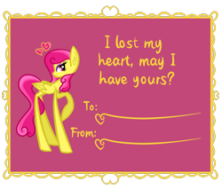 Size: 1280x1088 | Tagged: safe, artist:princessfaeron, derpibooru import, oc, oc:gilt heart, pegasus, pony, comma splice, female, grammar error, long legs, mare, solo, valentine's day card