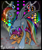 Size: 1050x1250 | Tagged: safe, artist:expectationemesis, derpibooru import, rainbow dash, scootaloo, pegasus, pony, fanfic:rainbow factory, g4, blood, blood splatter, duo, fanfic art, female, filly, foal, mare, signature