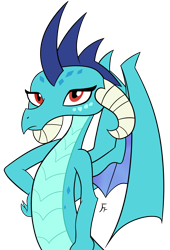 Size: 2312x3406 | Tagged: safe, artist:frownfactory, derpibooru import, princess ember, dragon, g4, dragoness, female, simple background, solo, transparent background