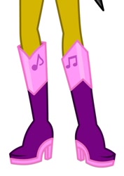 Size: 494x697 | Tagged: safe, derpibooru import, octavia melody, equestria girls, g4, boots, boots shot, crystal guardian, high heel boots, legs, pictures of legs, shoes, solo