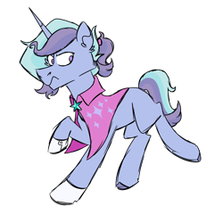 Size: 1080x1080 | Tagged: safe, artist:fuckomcfuck, derpibooru import, oc, oc:moon light, pony, unicorn, angry, cloak, clothes, gloves, horn, magical lesbian spawn, male, next generation, offspring, parent:starlight glimmer, parent:trixie, parents:startrix, ponytail, simple background, solo, stallion, transparent background