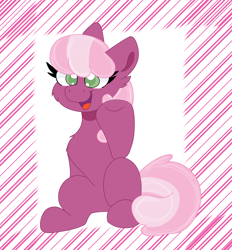 Size: 1948x2095 | Tagged: safe, artist:cinematic-fawn, derpibooru import, cheerilee, earth pony, pony, cheek fluff, cheeribetes, cute, female, happy, mare, open mouth, open smile, raised leg, smiling, solo, underhoof