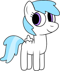 Size: 253x302 | Tagged: safe, artist:hannah1986, cotton cloudy, pegasus, pony, g4, .svg available, castle creator, closed mouth, cottonbetes, cute, female, filly, foal, simple background, smiling, solo, transparent background, vector