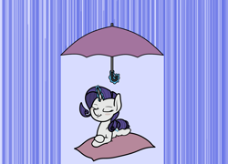 Size: 2048x1474 | Tagged: safe, artist:ewoudcponies, derpibooru import, rarity, pony, unicorn, g4, female, horn, rain, solo, umbrella