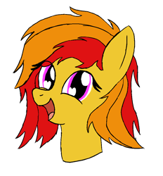 Size: 903x971 | Tagged: safe, artist:cocacola1012, derpibooru import, oc, oc only, oc:sunrise flair, pegasus, pony, bust, female, heart, heart eyes, open mouth, portrait, simple background, solo, transparent background, wingding eyes