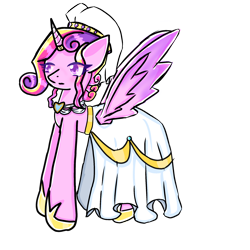 Size: 2048x2048 | Tagged: safe, artist:milochanz!, derpibooru import, princess cadance, alicorn, pony, clothes, dress, female, jewelry, mare, meme, pink fur, purple eyelashes, purple eyes, ring, simple background, solo, the bride and the ugly ass groom, transparent background, veil, wedding dress, wedding ring, wedding veil