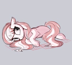 Size: 1147x1035 | Tagged: safe, artist:aureai-sketches, derpibooru import, octavia melody, earth pony, pony, g4, female, gray background, lying down, mare, simple background, sketch, solo