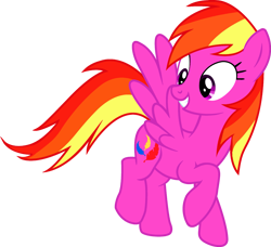 Size: 2719x2481 | Tagged: safe, artist:lizzmcclin, derpibooru import, feathermay, pegasus, pony, g4, female, not rainbow dash, simple background, smiling, solo, transparent background, vector