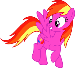 Size: 2719x2481 | Tagged: safe, artist:lizzmcclin, derpibooru import, feathermay, pegasus, pony, g4, female, not rainbow dash, recolor, simple background, smiling, solo, transparent background, vector