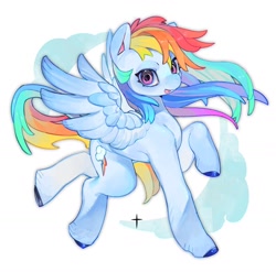 Size: 2030x2005 | Tagged: safe, artist:__baiq, derpibooru import, rainbow dash, pegasus, pony, g4, abstract background, female, mare, solo