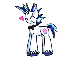 Size: 2860x2359 | Tagged: safe, artist:milochanz!, derpibooru import, pony, unicorn, blushing, bow, heart, horn, male, meme, messy mane, messy tail, simple background, stallion, tail, the bride and the ugly ass groom, transparent background, unshorn fetlocks