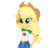 Size: 830x755 | Tagged: safe, artist:paco777yuyu, derpibooru import, applejack, fluttershy, equestria girls, g4, apple, arms, belt, bust, clothes, collar, cowboy hat, denim, denim skirt, female, fingers, food, freckles, freckleshy, hand, hand on hip, happy, hat, holding, hypnosis, hypnotist, hypnotized, long hair, pendulum, pendulum swing, pocket watch, ponytail, shirt, short sleeves, simple background, skirt, smiling, solo, standing, teenager, transparent background