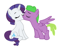 Size: 700x576 | Tagged: safe, artist:firepony-bases, artist:themexicanpunisher, derpibooru import, rarity, spike, dragon, pegasus, pony, unicorn, g4, base used, cute, daaaaaaaaaaaw, duo, duo male and female, eyes closed, female, horn, kissing, male, mare, ponified, ponified spike, raribetes, shipping, simple background, sparity, species swap, spikabetes, spikelove, stallion, straight, sweet dreams fuel, white background, wholesome, winged spike, wings