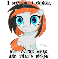 Size: 3913x4000 | Tagged: safe, artist:zakypo, derpibooru import, oc, oc only, earth pony, pony, chibi, cringing, cute, meme, silly, simple background, sitting, solo, transparent background, ych result