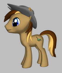 Size: 735x868 | Tagged: safe, artist:techno-babble, derpibooru import, oc, oc:dusty hooves, earth pony, pony, pony creator, 3d, cowboy hat, hat, male, ponylumen, stallion