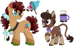 Size: 4776x2982 | Tagged: safe, artist:strawberry-spritz, derpibooru import, oc, oc only, earth pony, hybrid, mule, pony, glasses, male, offspring, parent:doctor whooves, parent:octavia melody, parent:roseluck, parents:doctavia, parents:doctorrose, simple background, stallion, transparent background