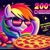 Size: 1024x1024 | Tagged: safe, ai content, derpibooru import, generator:bing image creator, generator:dall-e 3, machine learning generated, rainbow dash, pegasus, pony, g4, commercial, female, food, grin, mare, meat, pepperoni, pepperoni pizza, pizza, prompter needed, smiling, solo, strawberry, sunglasses