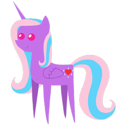 Size: 900x900 | Tagged: safe, artist:moondeer1616, derpibooru import, oc, oc only, oc:heart sparkle, alicorn, pony, female, mare, pointy ponies, simple background, transparent background