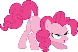 Size: 4490x3000 | Tagged: safe, artist:cloudy glow, derpibooru import, pinkie pie, earth pony, pony, g4, .ai available, female, mare, simple background, solo, transparent background, vector