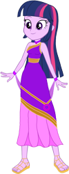 Size: 616x1535 | Tagged: safe, artist:invisibleink, artist:tylerajohnson352, derpibooru import, twilight sparkle, equestria girls, g4, armlet, bracelet, clothes, dress, eyelashes, feet, goddess, greek clothes, jewelry, sandals, simple background, solo, transparent background