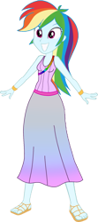 Size: 697x1576 | Tagged: safe, artist:invisibleink, artist:tylerajohnson352, derpibooru import, rainbow dash, equestria girls, g4, bracelet, clothes, dress, eyelashes, goddess, greek clothes, jewelry, multicolored hair, rainbow hair, sandals, simple background, solo, transparent background