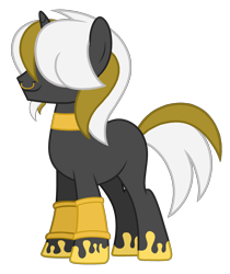 Size: 2496x2976 | Tagged: safe, artist:motownwarrior01, derpibooru import, oc, oc only, oc:gullin, unicorn, base used, bracelet, facial hair, gold, hair over one eye, horn, jewelry, male, nose piercing, nose ring, piercing, simple background, smiling, solo, stallion, transparent background