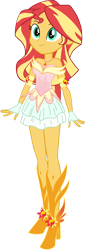Size: 524x1548 | Tagged: safe, artist:tylerajohnson352, derpibooru import, sunset shimmer, human, equestria girls, g4, bare shoulders, boots, bracelet, clothes, daydream shimmer, dress, female, fingerless gloves, gloves, hat, high heel boots, high heels, jewelry, my little pony equestria girls: friendship games, necklace, shoes, simple background, sleeveless, sleeveless dress, solo, strapless, strapless dress, transparent background, vector